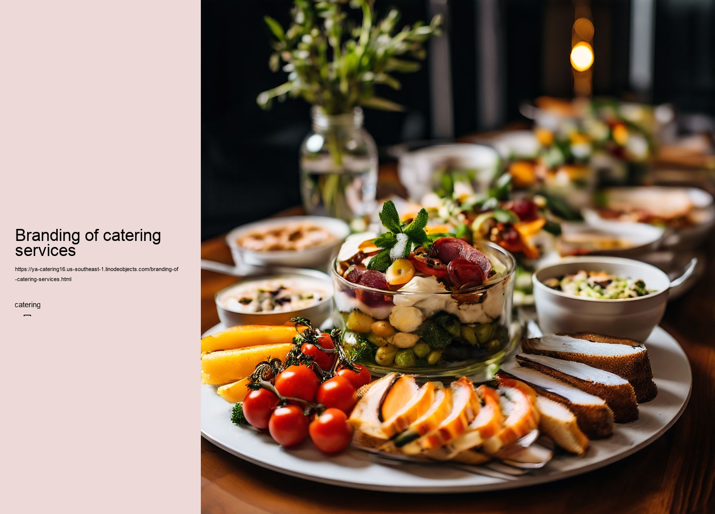 Branding of catering services