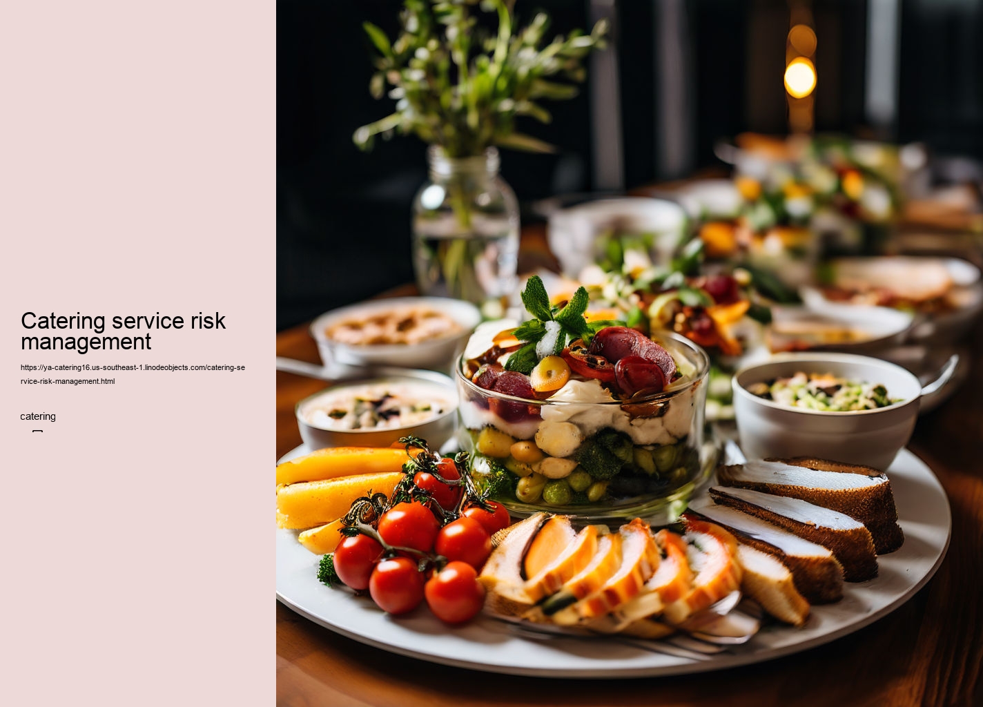 Catering service risk management